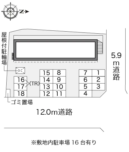 ★手数料０円★越前市上太田町　月極駐車場（LP）